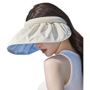 Ladies women summer sun visor beach hat Brand New